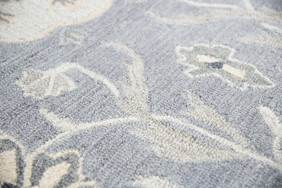 Rizzy Rugs Gray Scrolls Petals Rings Transitional Casual Area Rug Floral RS915A - Image 3 of 4