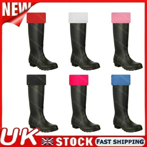 Ladies Womens Fleece Wellie Socks Welly Wellington Boot Thermal Liners Adults - Afbeelding 1 van 10