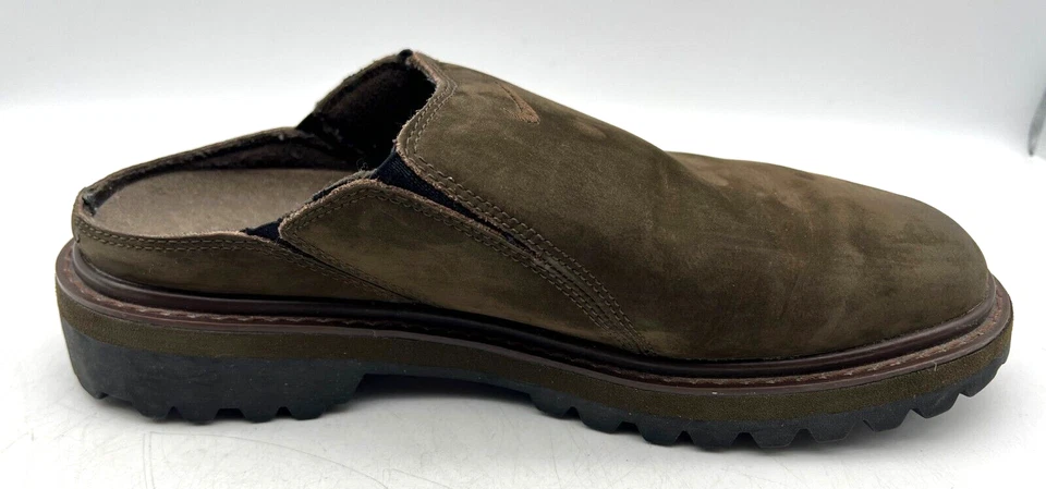 Rare NIKE Women's US 9.5 EUR 41 Brown Suede Clogs Slip On Shoes Lug Sole Vintage - Image 3 of 4