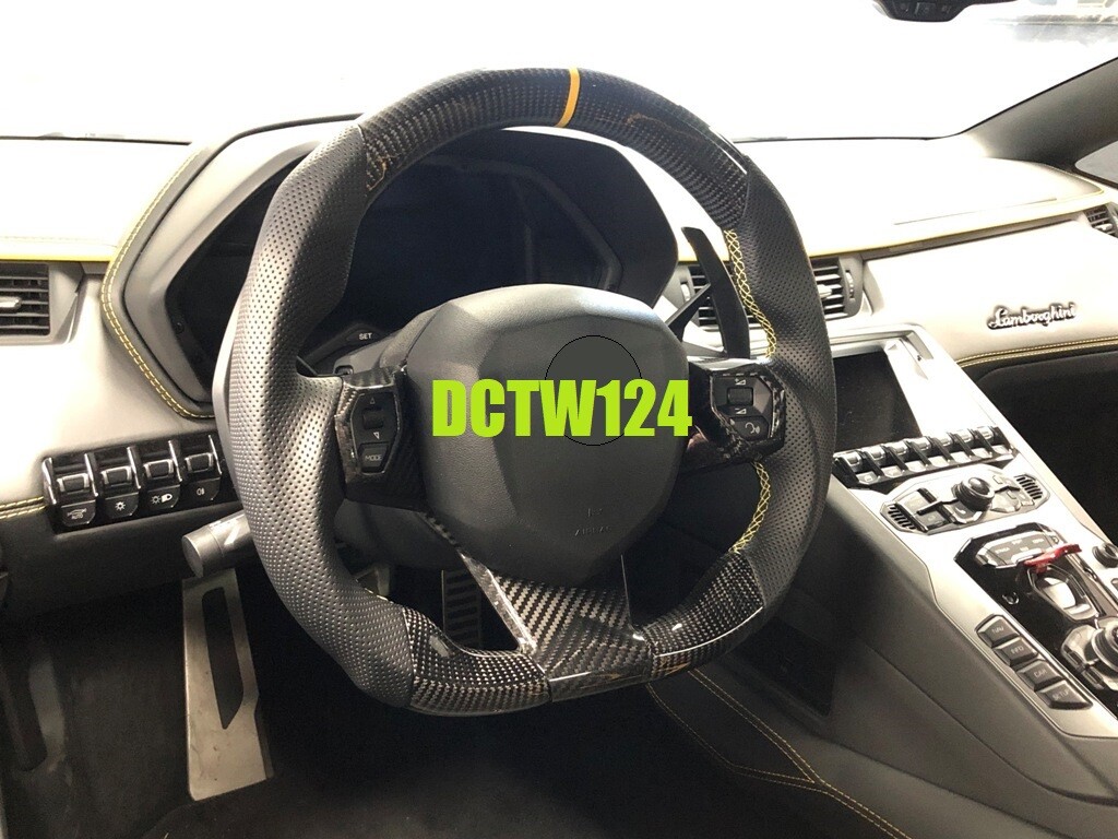 Sportive Carbon steering wheel Lamborghini Aventador all models SV Yellow LP700