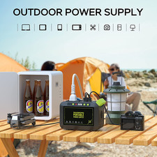 Portable Power Station 88Wh Camping Lithium Battery Solar Generator Fast Char...