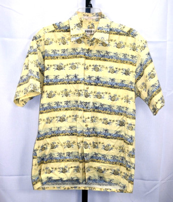 Campia Mda men's Hawaiian Shirt size M 100% cotton 