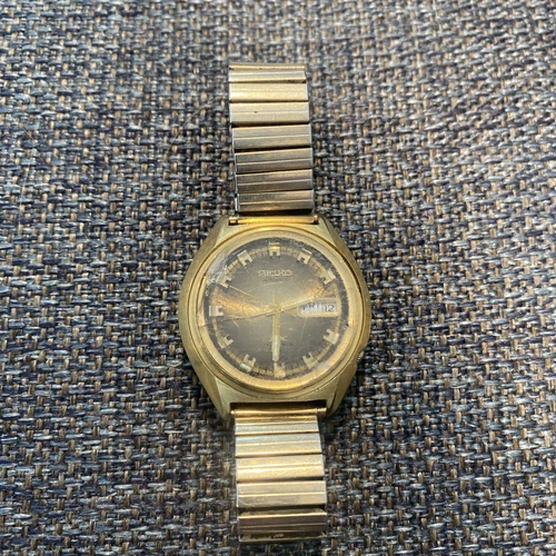 Vintage Seiko DX 38mm Steel Men's Automatic Watch, Day/Date 6106-7589- M