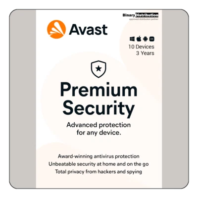 AVAST! Avast Premium Security 2025 - 10 dispositivi - 3 anni [Scarica]