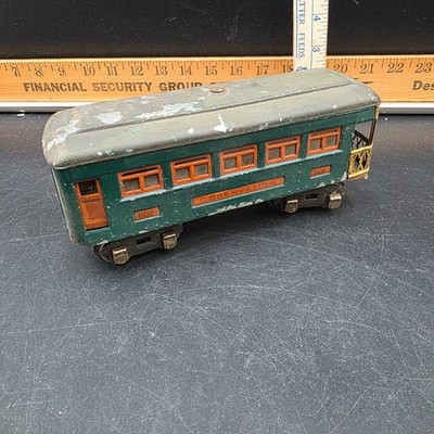 Vintage Lionel Pullman 608 Passenger Train Car Green & Orange UNTESTED
