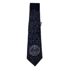 USED Tie Jean Paul GAULTIER HOMME Archive Rare Design Necktie -- BLK Men's