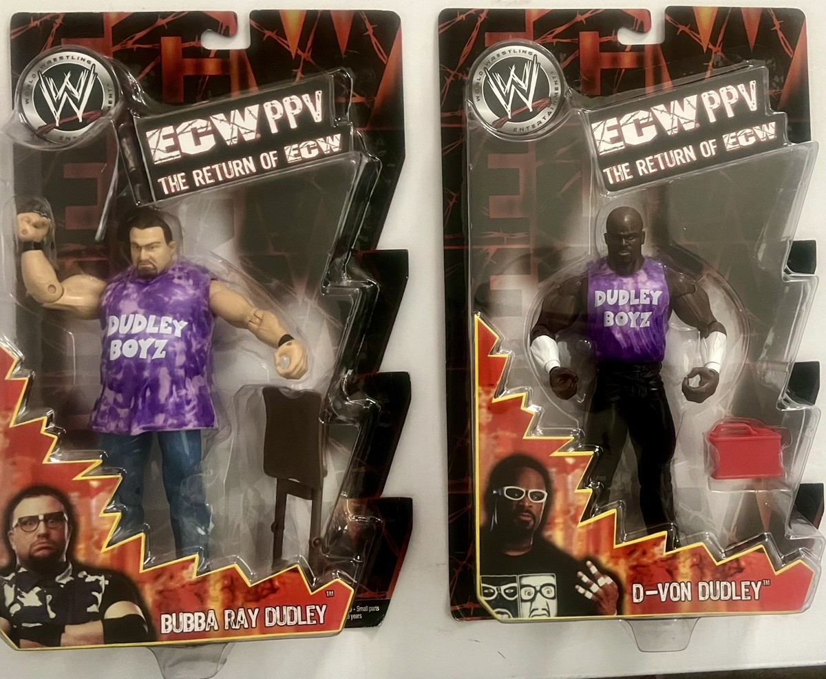 2005 Jakks WWE Return Of ECW PPV Dudley Boyz Bubba Ray D-Von