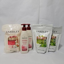 Yardley London Epsom Salt  Jergens Hand lotion Bundle 5pc Eucalyptus Berry