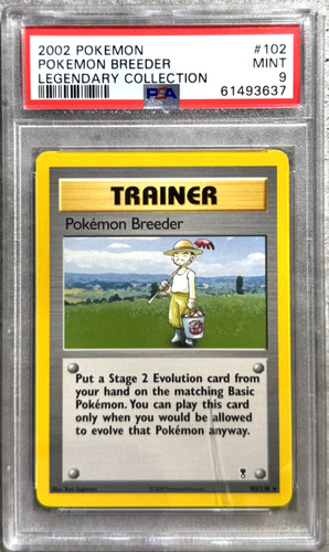 Pokémon Breeder graded PSA 9 for sale on eBay