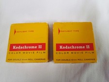 Kodak Kodachrome II Daylight Type lot of 2 Color Movie Film Exp. August 1972 New