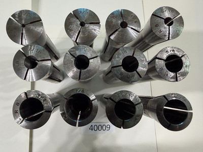 12) R8 Collets - Multiple Sizes, please read more details for sizes - #40009
