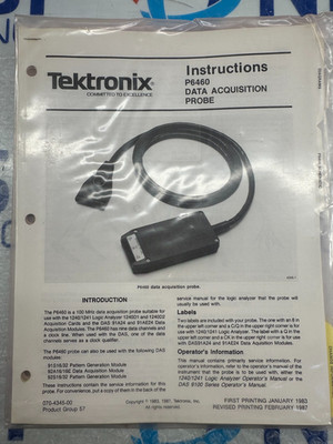 TEKTRONIX P6460 070-4345-00 DATA ACQUISITION PROBE MANUAL