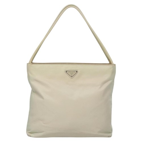 Auténtico bolso de mano sintético Prada Re-Nylon crudo - Imagen 1 de 24