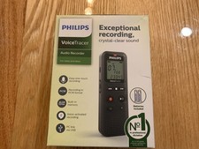 Philips VoiceTracer DVT1160 Battery-Powered Voice Activation Recorder Open Box