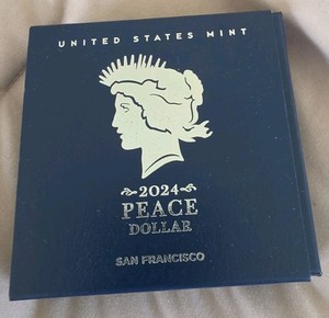 2024 S Peace Dollar Proof w/ Box & COA US Mint Silver Coin San Francisco