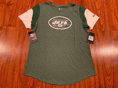 Nike Women s New York Jets Tri Blend NFL Jersey Shirt Football Medium M
