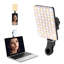Selfie Light Portable 60 LED Rechargeable Video Conference Fill with Front  ...