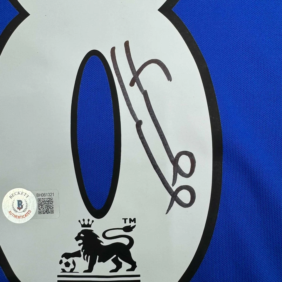 Camiseta deportiva de fútbol azul autografiada/firmada Frank Lampard Chelsea FC certificado de autenticidad bajo Foto 3 de 4
