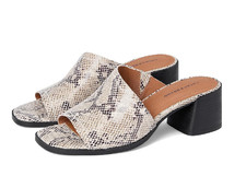 Lucky Brand Jamira Womens Asymmetrical Block Heel Mule Sandal Size 7.5 NWOB