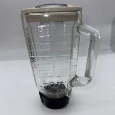 VTG Oster 5 Cup Clear Glass Blender Jar With Lid  And Blade