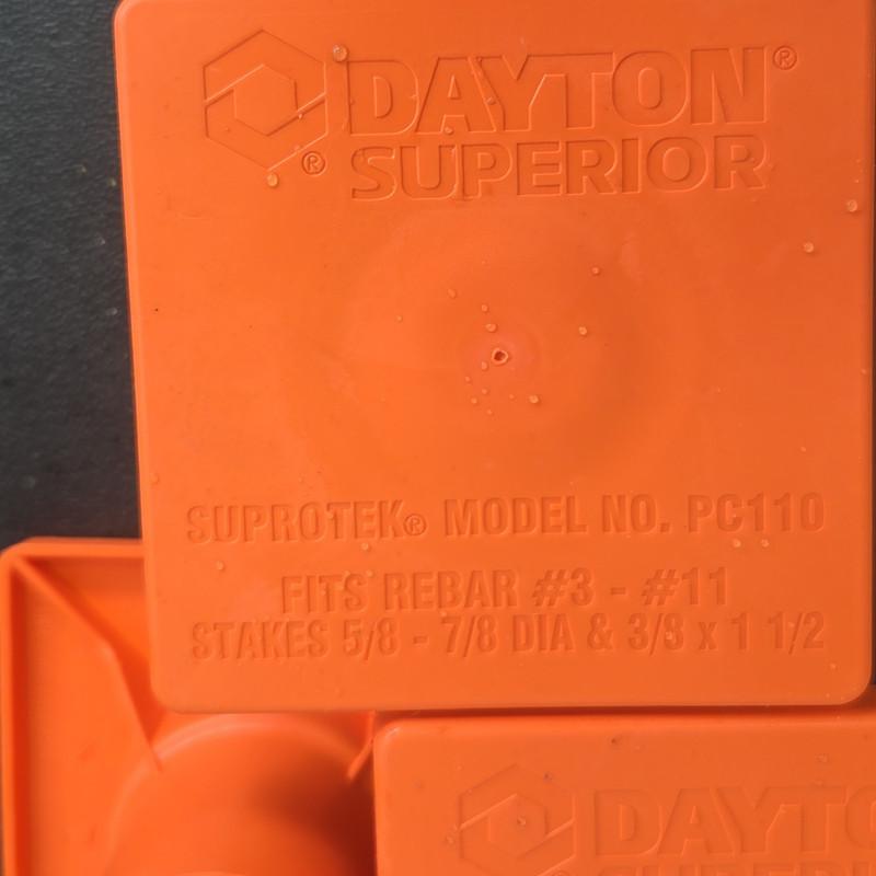 Dayton Superior Concrete Form Stake Pocket P6110 Orange Plastic Set of 40