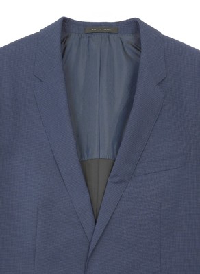 Hugo Boss Men's 44L Huge4 / Genius3 Blue Check 2-Piece Suit Super