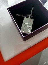 Serenity Heart Cremation Jewelry Pendant Urn Holds Ashes Pet Dog, Original Box