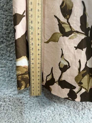 Review - Women's Size 10 - Pink And Brown Floral Bodycon Sleeveless Dress. - Picture 4 of 10