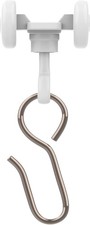 Curtain Track Hooks 20 Pack - Durable Ceiling Track Roller Hooks for Curtains...