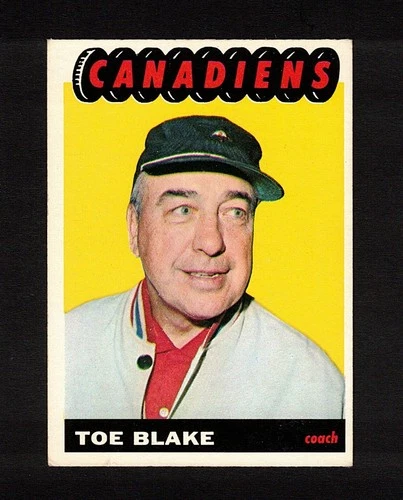 1965-66 TOE BLAKE #1 VG-EX Topps * HALL OF FAME Coach KEY 1st in Set Hockey Card