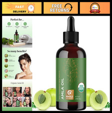 100 Pure Organic Amla Oil for Hair - Cold-Pressed, Extra Virgin, Hydrating Scal