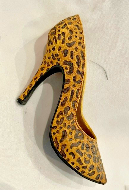 Just the Right Shoe collection Cheetah Stiletto - pristine condition