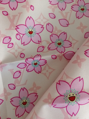 LV x Takashi Murakami - Square 70 Monogram Cherry Blossom