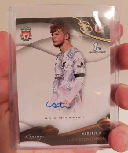 2022-23 Topps Liverpool Lineage - Luca Stephenson-  Bowman - 1st Auto