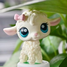 LPS Sheep Toy minilpsshop Pet Figure Collectible Animal for Kid Birthday Gift