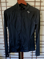 Under Armour Black Women's Light Weight Jacket Full Zip All Season Gear Sz. Med.