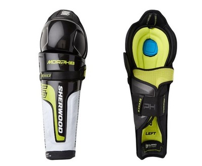 NEW Sherwood Rekker MORPH 2 Hockey Player Shin Guards (Senior)