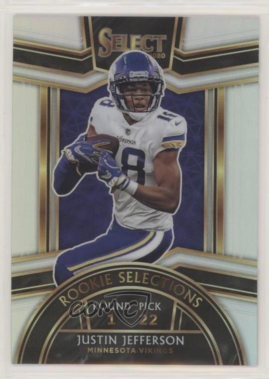 2020 Panini Select Rookie Selections Silver Prizm Justin Jefferson #RS-9 RC ni4