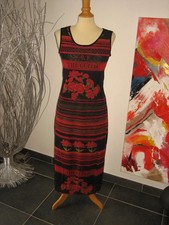 ROBE LONGUE MAXI DRESS SAVE THE QUEEN COLLECTION FLEURS ROUGES XL 42 UK XL 14