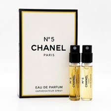 2PCS CHANEL N 5 SAMPLE SPRAY 1.5ML/0.05OZ EAU DE PARFUM Authentic