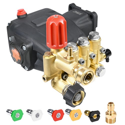 #ad Pressure Washer Pump 3400 PSI Max 3.0 GPM 3 4 Inch Shaft Horizontal Triplex ... $304.77