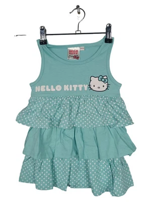 HELLO KITTY Robe Été Enfant Bleu Pois Volants (EU 110) - Photo 1/4