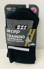 CEP TRAINING Compression The Run Mid Cut Compression Socks Size MED UNISEX U23C