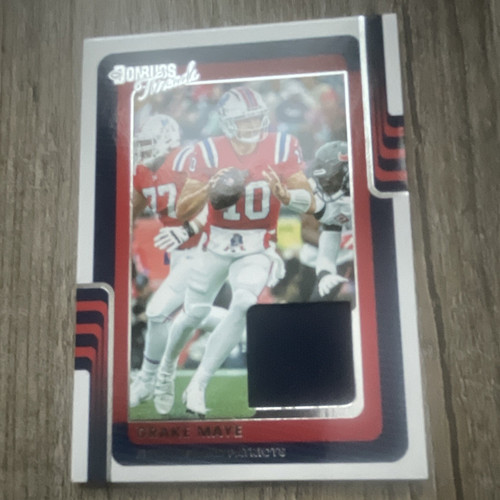 Drake Maye #DTH-DME 2025 Panini Donruss Threads card