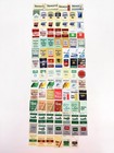 Vtg 90 Cigarette Vending Machine Lot Labels Tabs Camel Winston Salem Marlboro