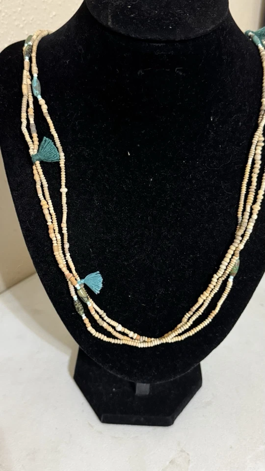 Ожерелье многослойное с бисером кисточками Isabel Marant - Изображение 4 из 4