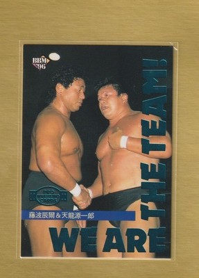 1996 BBM Pro Wrestling #333 Tatsumi Fujinami & Genichiro Tenryu