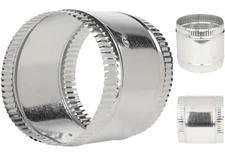 14 in. Flexible Duct and Sheet Connector Splice Collar Coupling Galvanized Steel