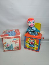 Vintage 1971 Mattel Jack in the Music Box with Clown Figure Original Box