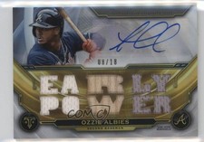 2019 Topps Triple Threads Relics Emerald 8/18 Ozzie Albies #TTR-OA3 7xr